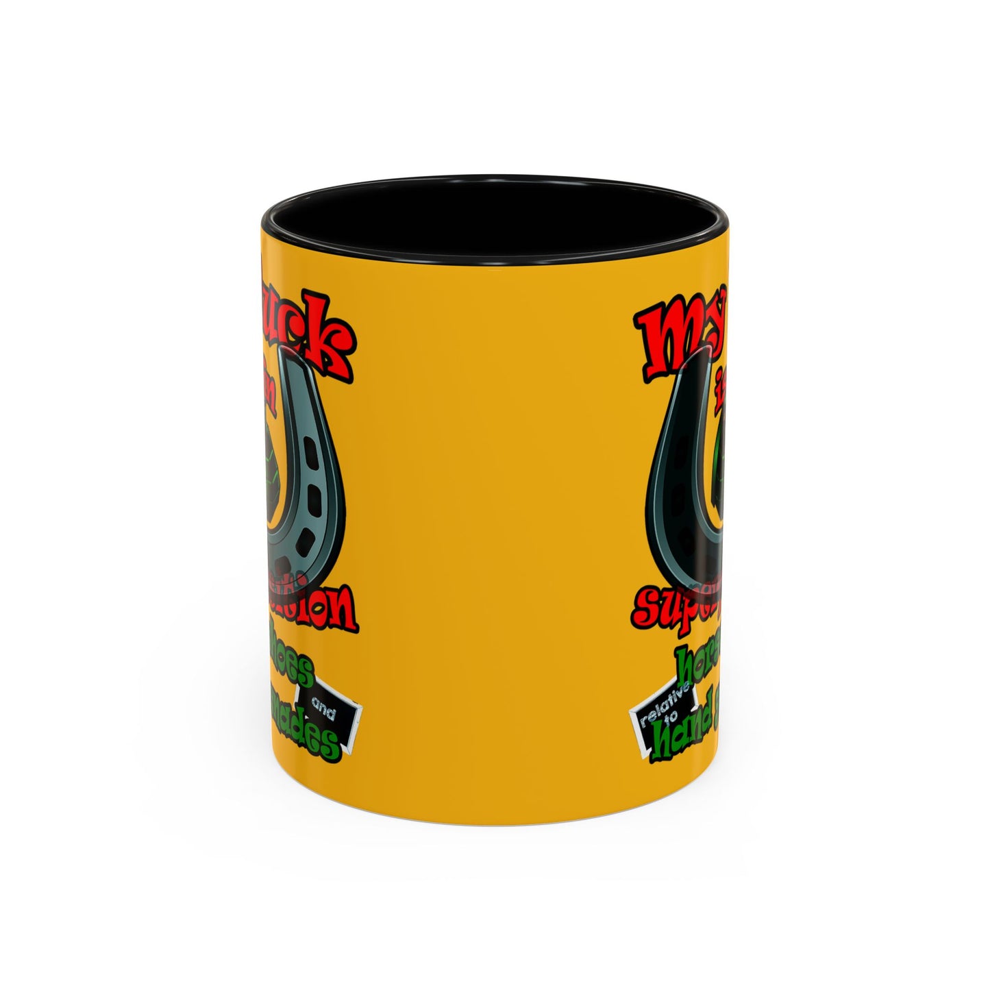 my luck - Accent Mug (yellow)