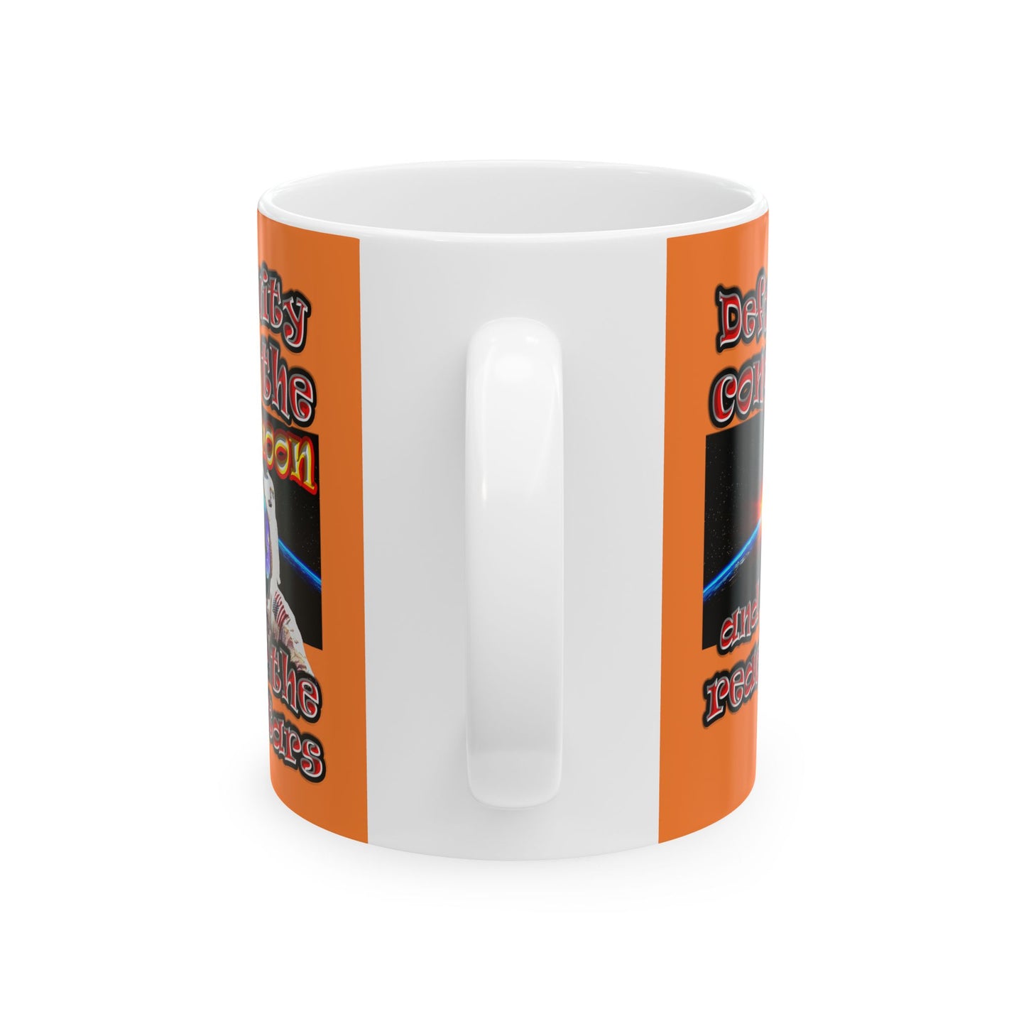 defy conquer reach - White Mug (crusta)