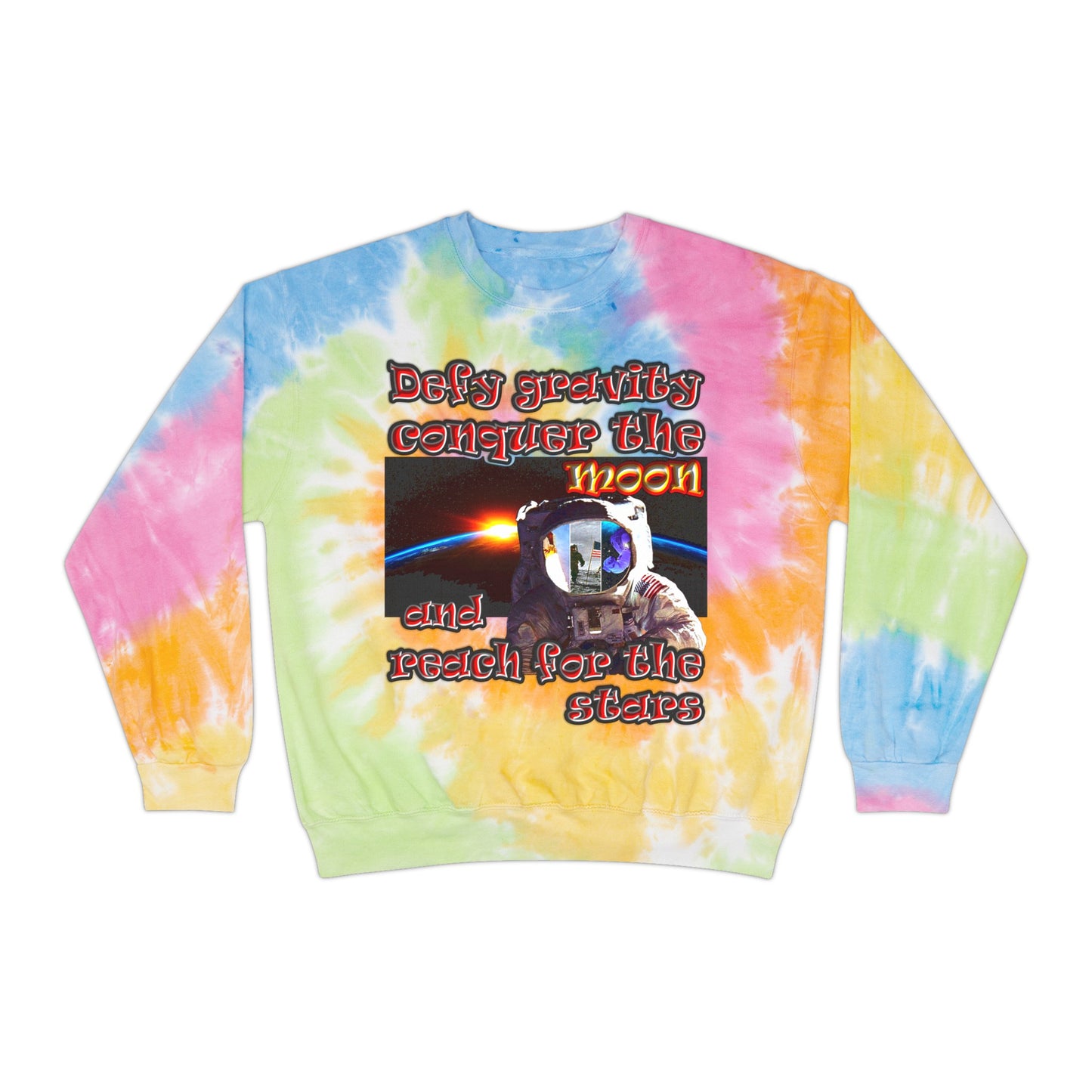 defy conquer reach - Unisex Tie-Dye Sweatshirt