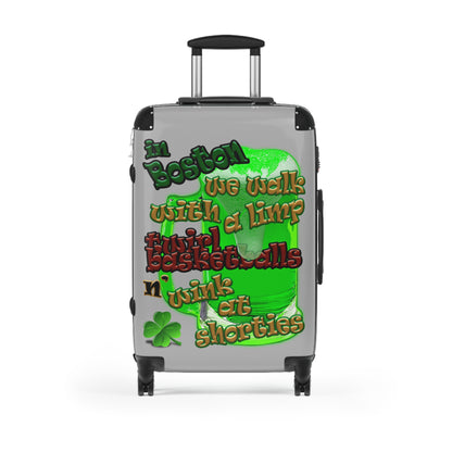 celtics logo - Suitcase (light grey)