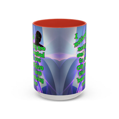 noticed you noticing - Accent Mug (grey-pink wave)