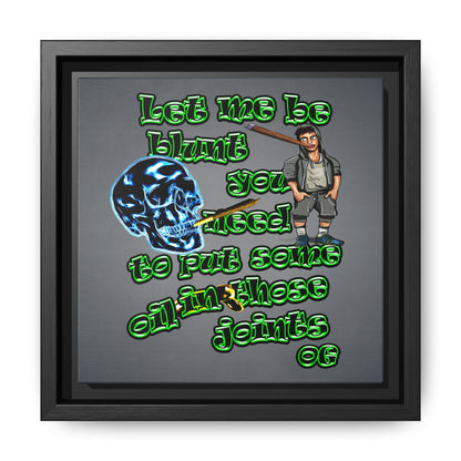 og - framed canvas art (grey-light grey)