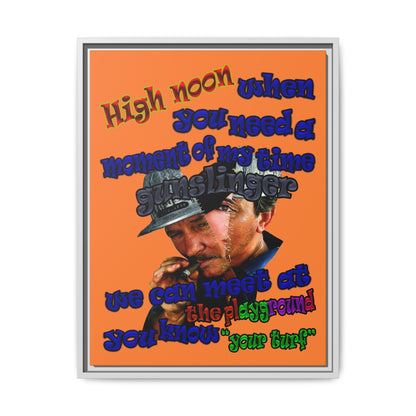 high noon - framed canvas art (crusta)