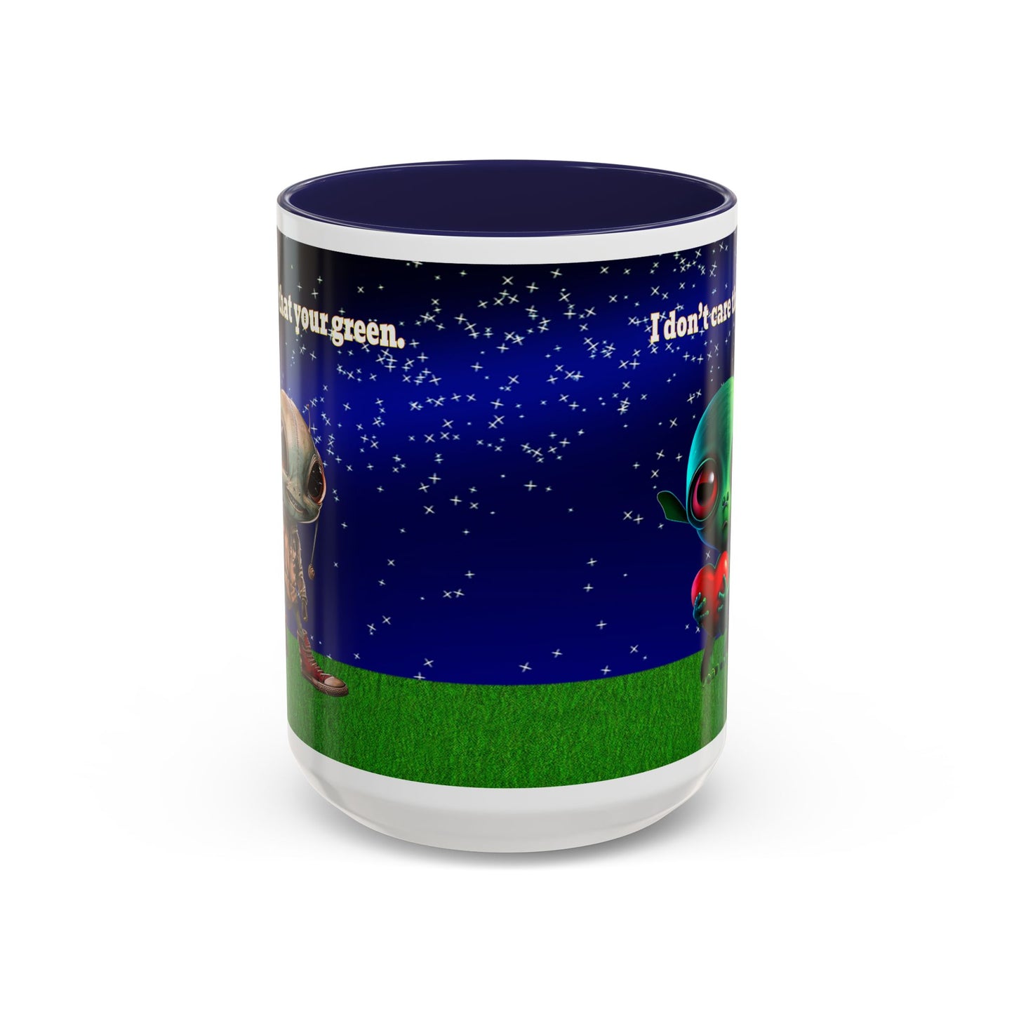 I don't care that your grey - Accent Mug ('snoops' background)