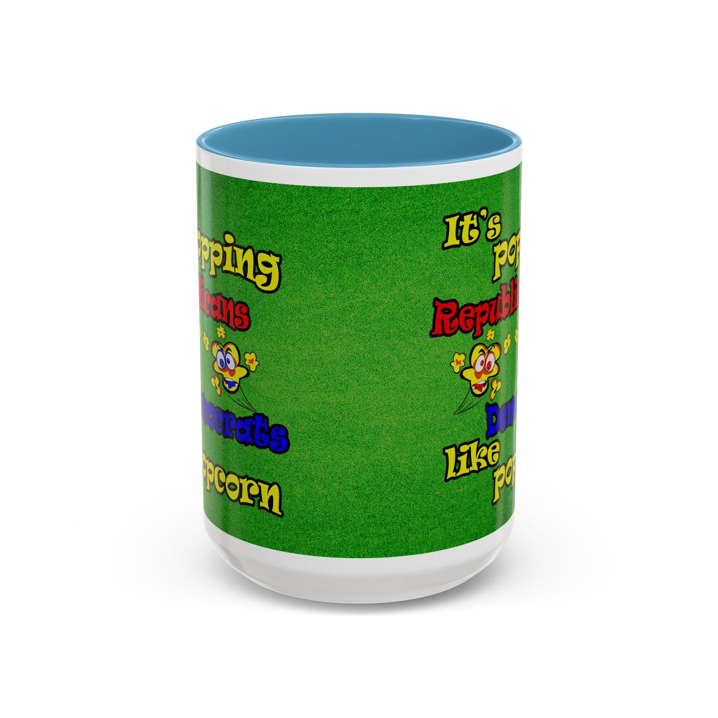 popping like popcorn - Accent Mug (green turf)