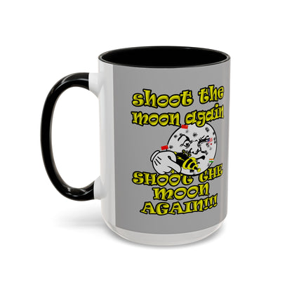 shoot the moon again - Accent Mug (light grey)