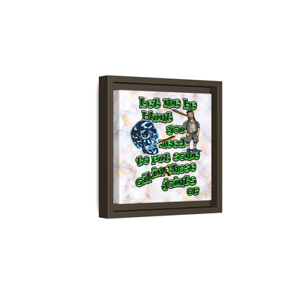 og - framed canvas art (white marble)