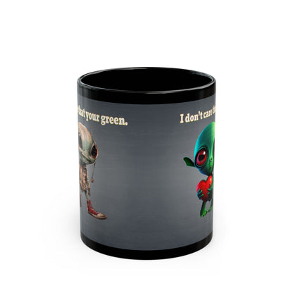I don't care that your grey - Black Mug (grey-light grey)
