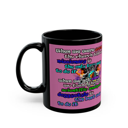 doggystyle - Black Mug (light pink)