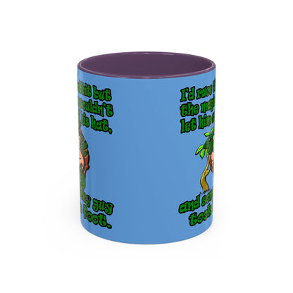 turtle race - Accent Mug (light blue)