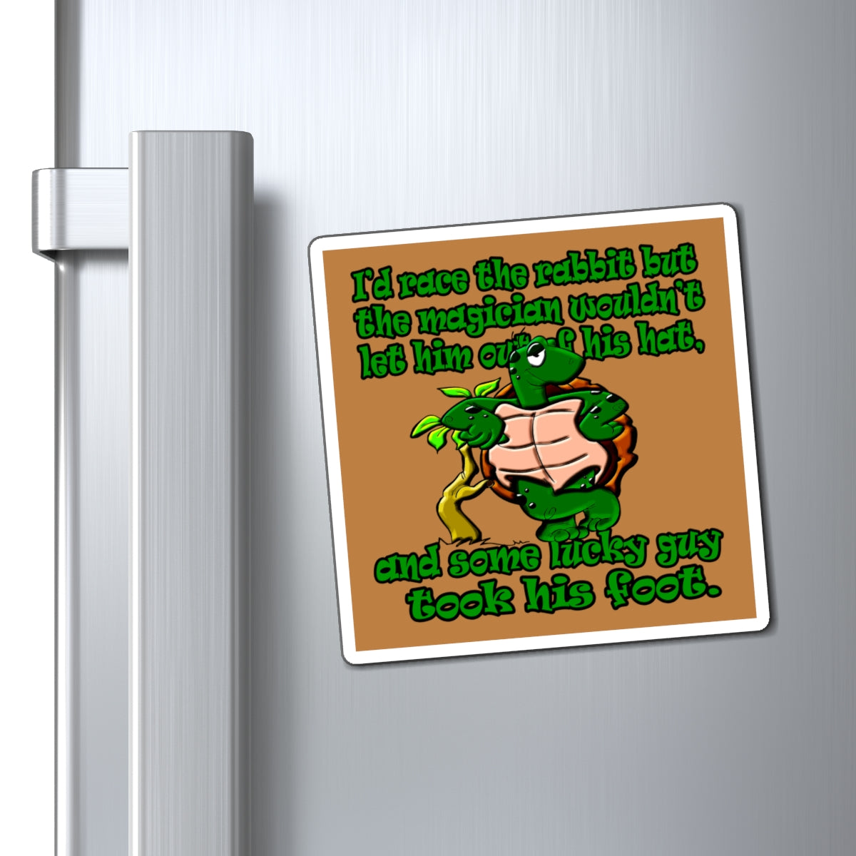turtle race - Magnets - (light brown)
