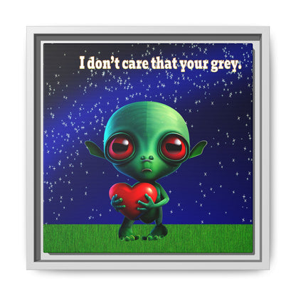 I don't care that your grey - framed canvas art ('snoops' background)