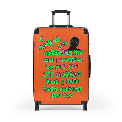 noticed you noticing - Suitcase (orange)