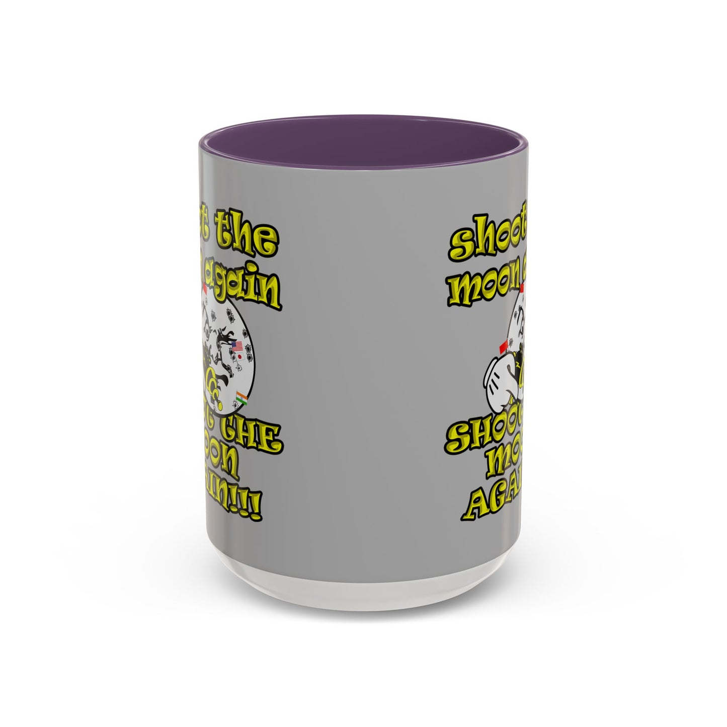 shoot the moon again - Accent Mug (light grey)