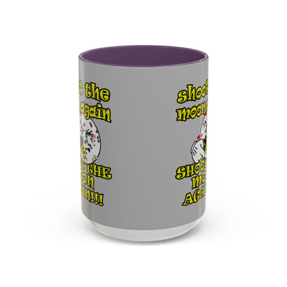 shoot the moon again - Accent Mug (light grey)