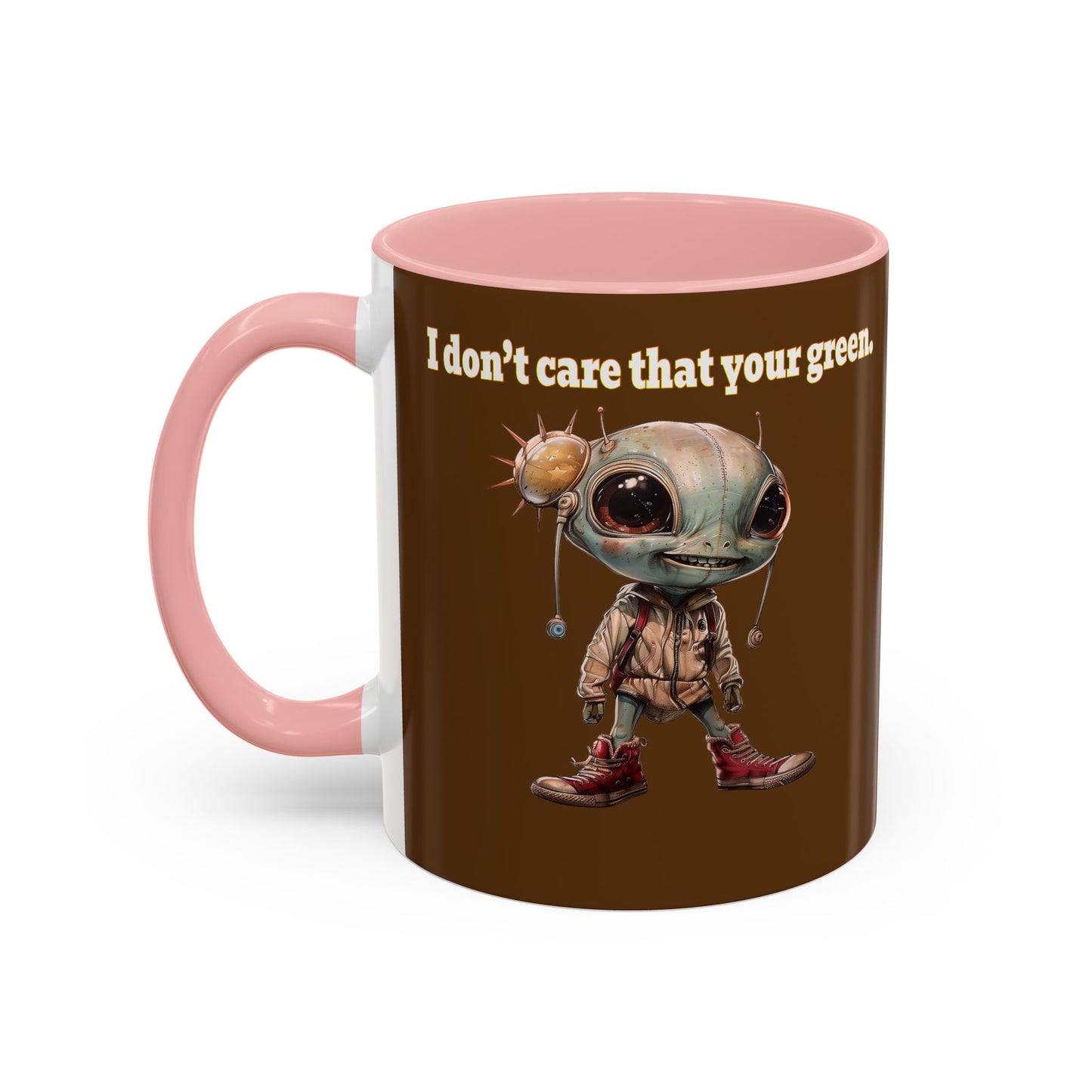I don't care that your grey - Accent Mug (brown)