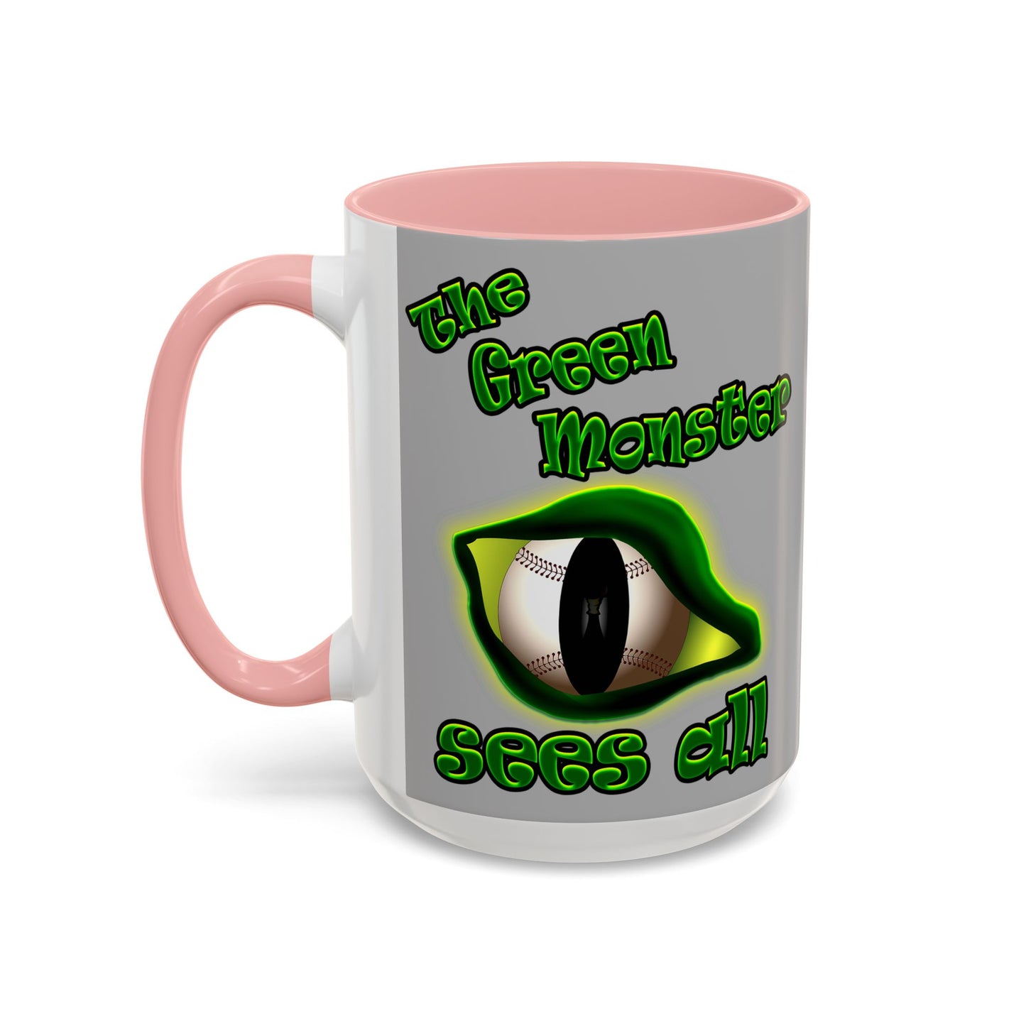 green monster - Accent Mug (light grey)