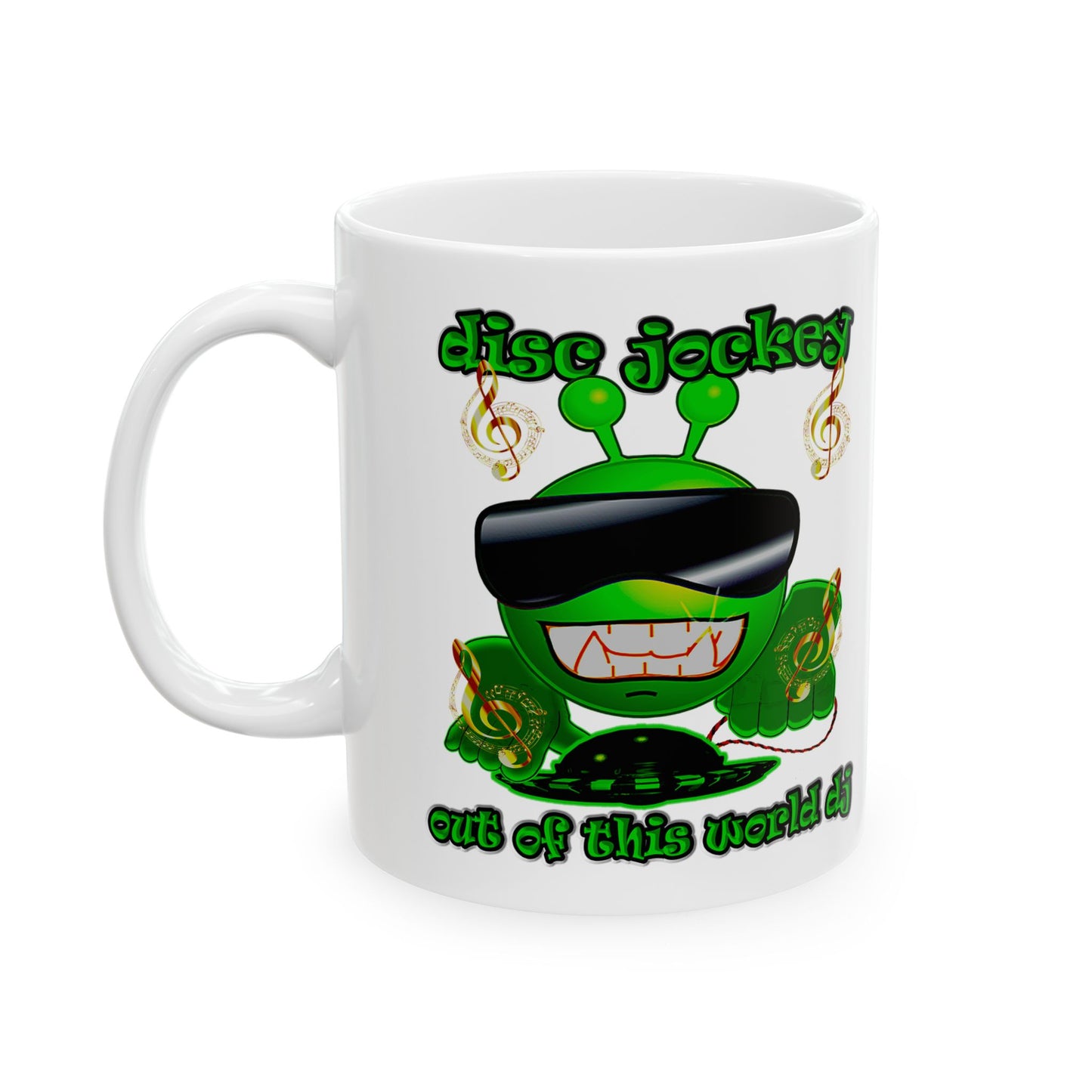 disc jockey - White Mug (white)