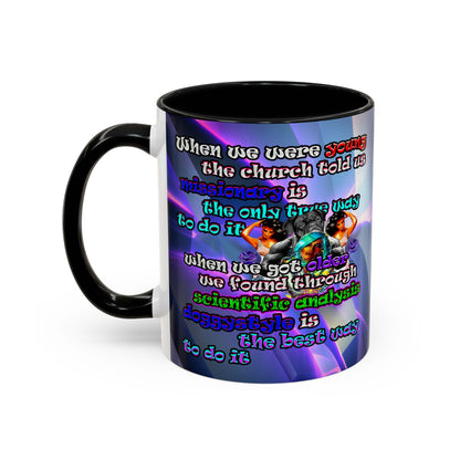 doggystyle - Accent Mug (grey-pink wave)