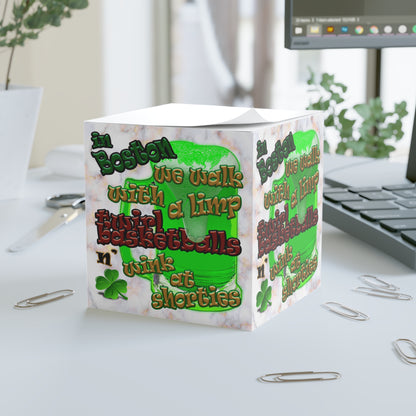 celtic's logo - note cube (white marble)