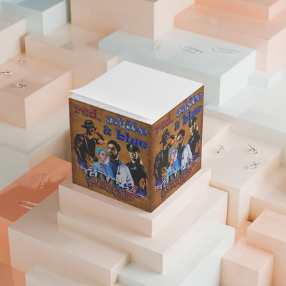 rw&b lives matter - note cube (brown papyrus)