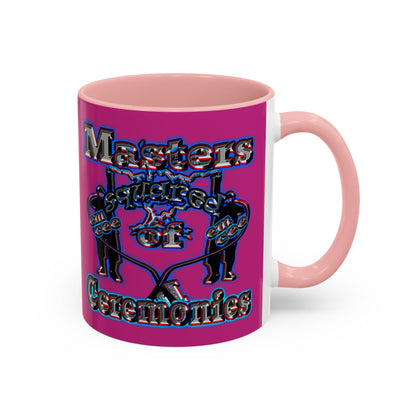 em cee squared - Accent Mug (pink)