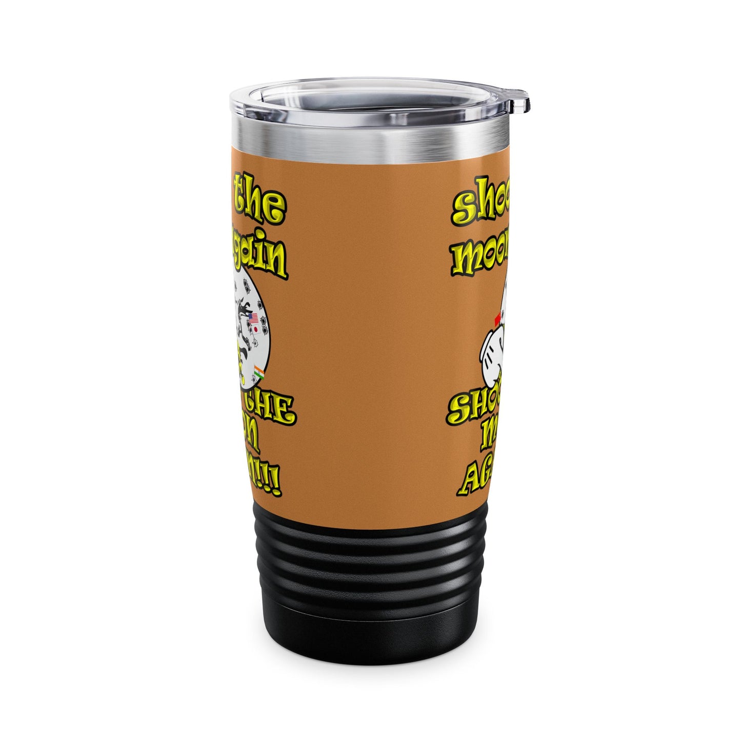 shoot the moon again - Ringneck Tumbler, 20oz (light brown)