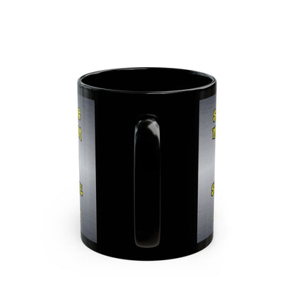 shoot the moon again - Black Mug (brushed nickel)