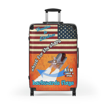 shoot for the stars - Suitcase (burnt orange)