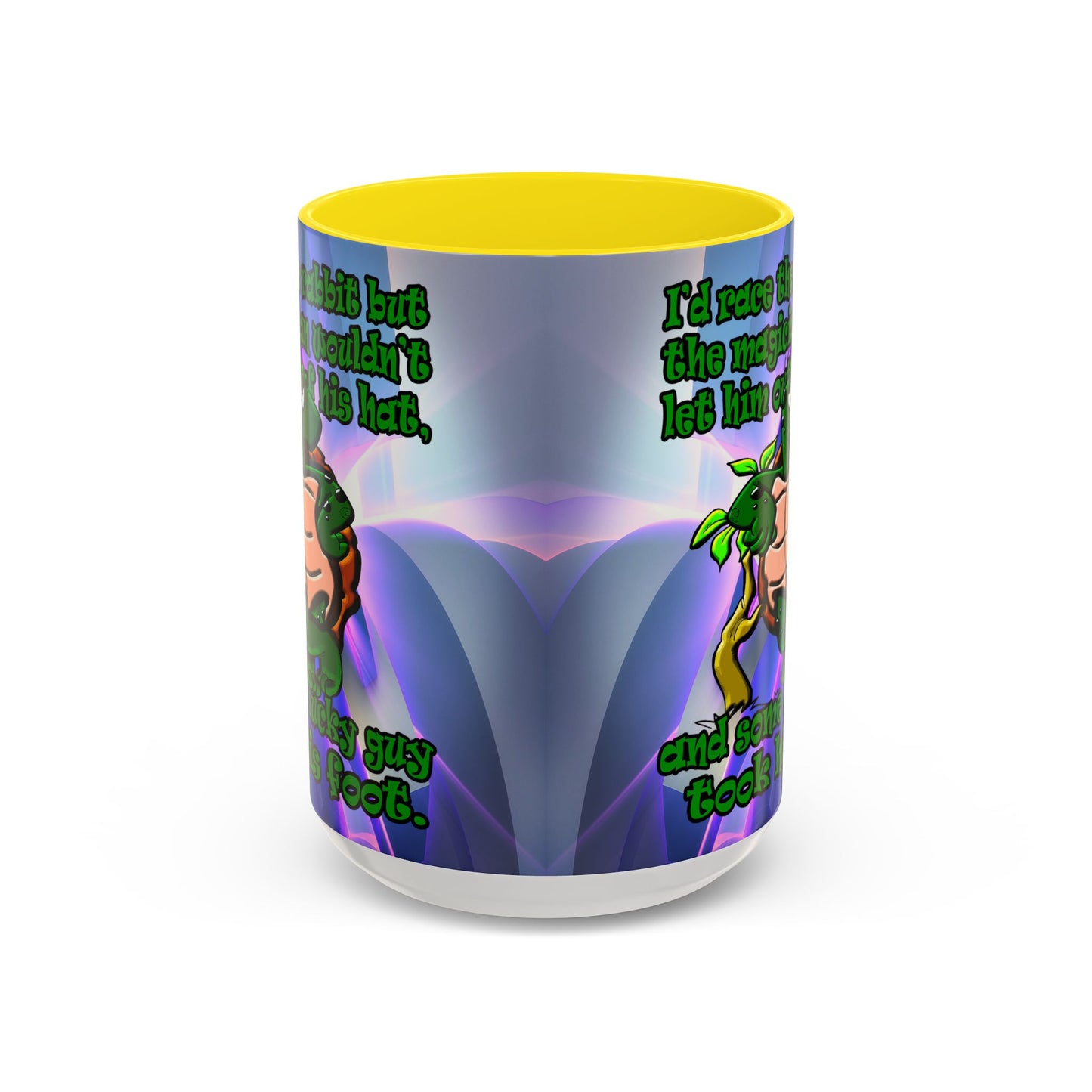 turtle race - Accent Mug (grey-pink wave)