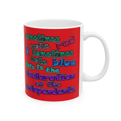 declaration of the independents - White Mug (red)