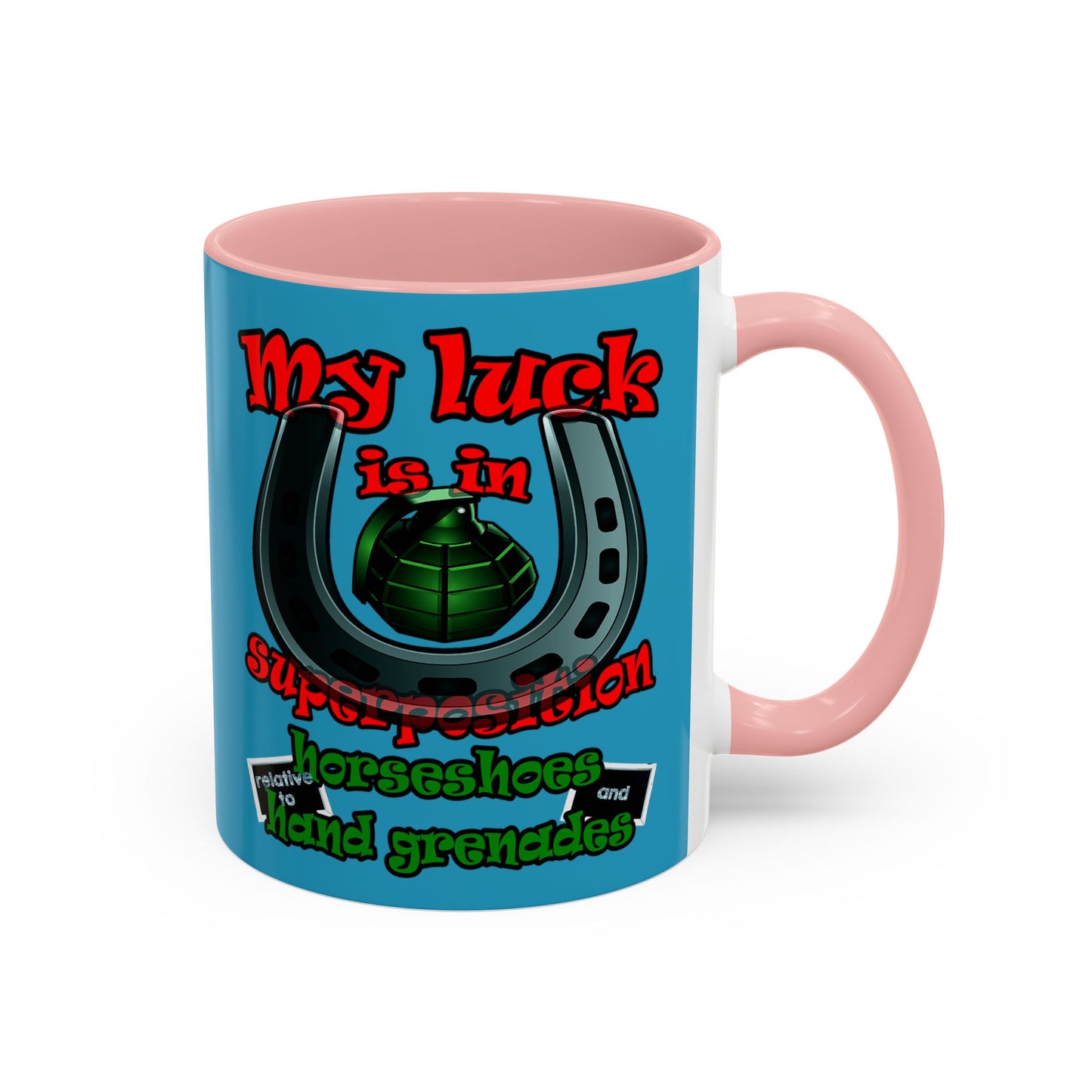 my luck - Accent Mug (turquoise)