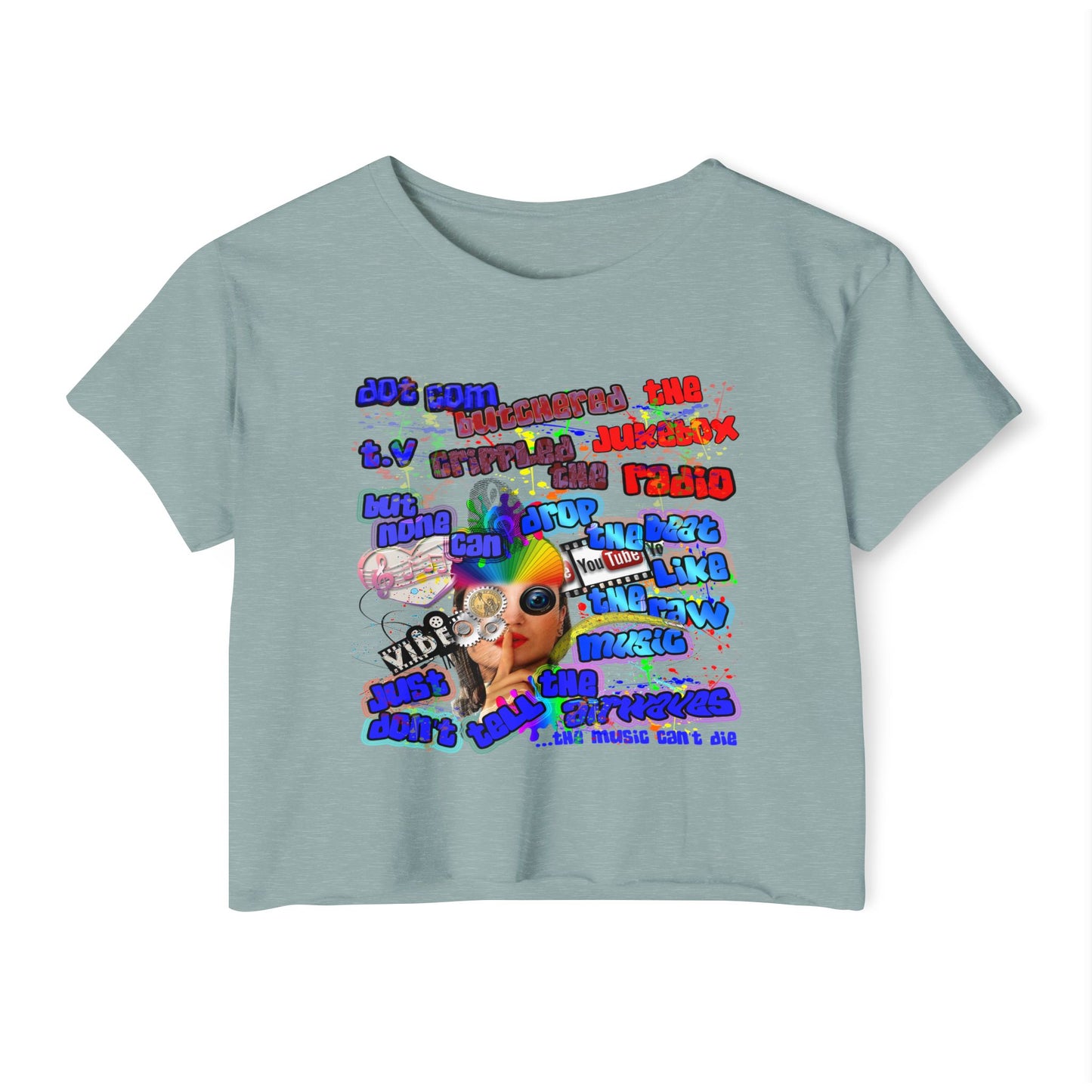 drop the beat - Women's Festival Crop Top