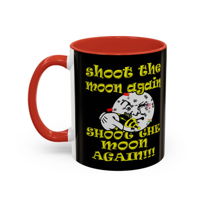 shoot the moon again - Accent Mug (black)