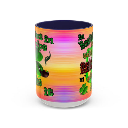 celtics logo - Accent Mug (color blur)
