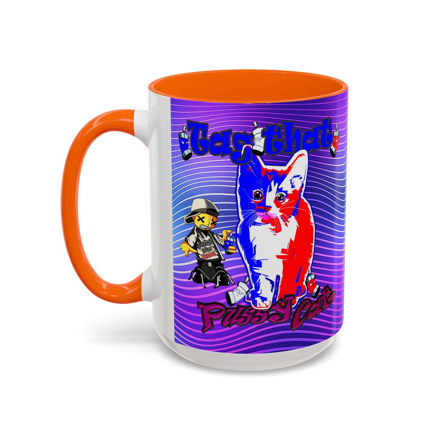 tag that - Accent Mug (purple wave)