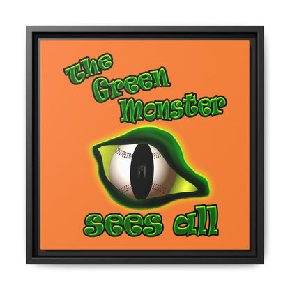 green monster - framed canvas art (crusta)