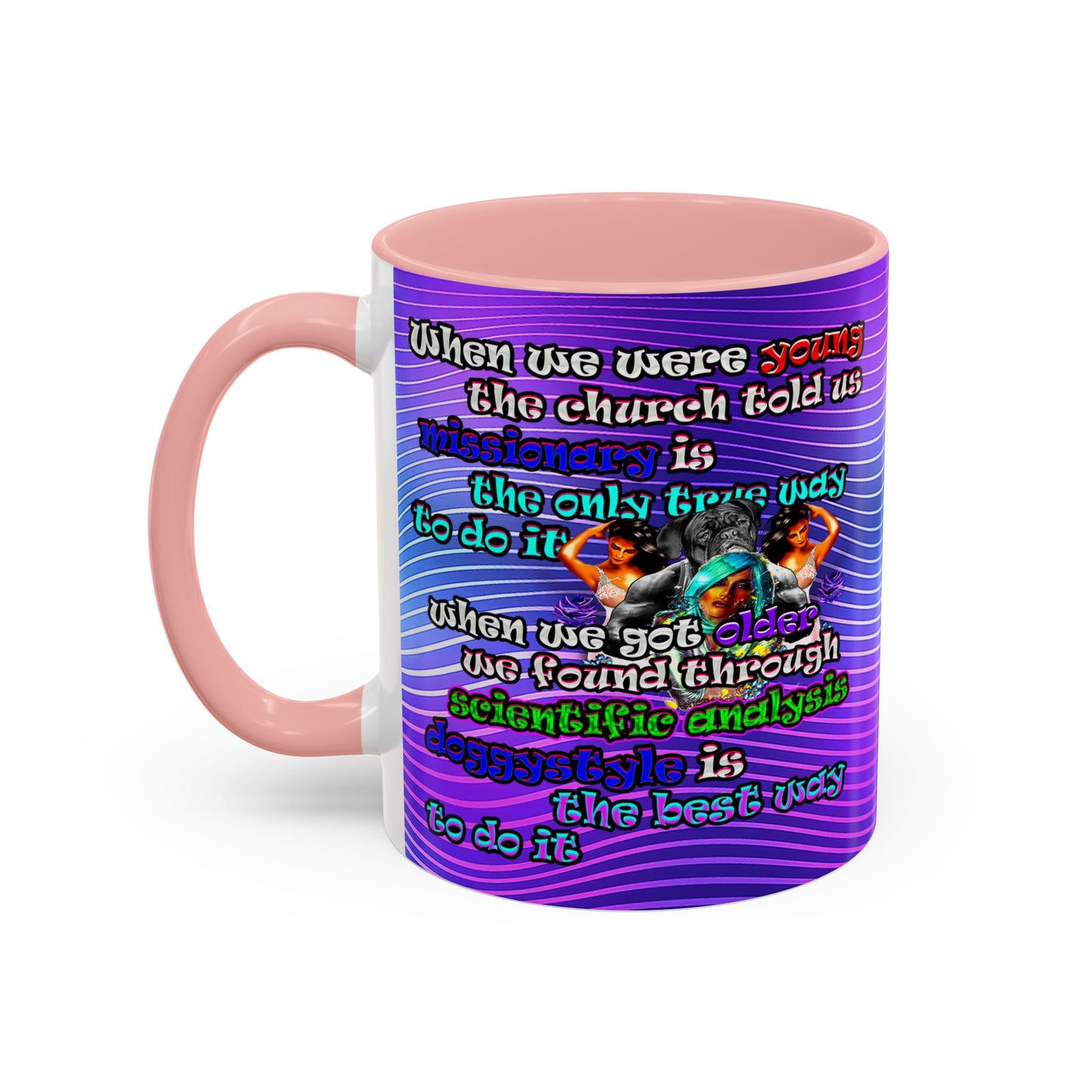 doggystyle - Accent Mug (purple wave)