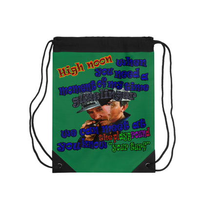 high noon - Drawstring Bag (dark green)