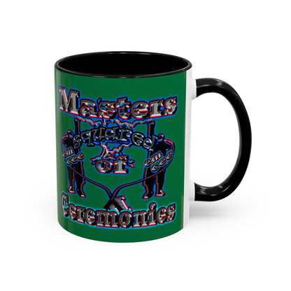 em cee squared - Accent Mug (dark green)