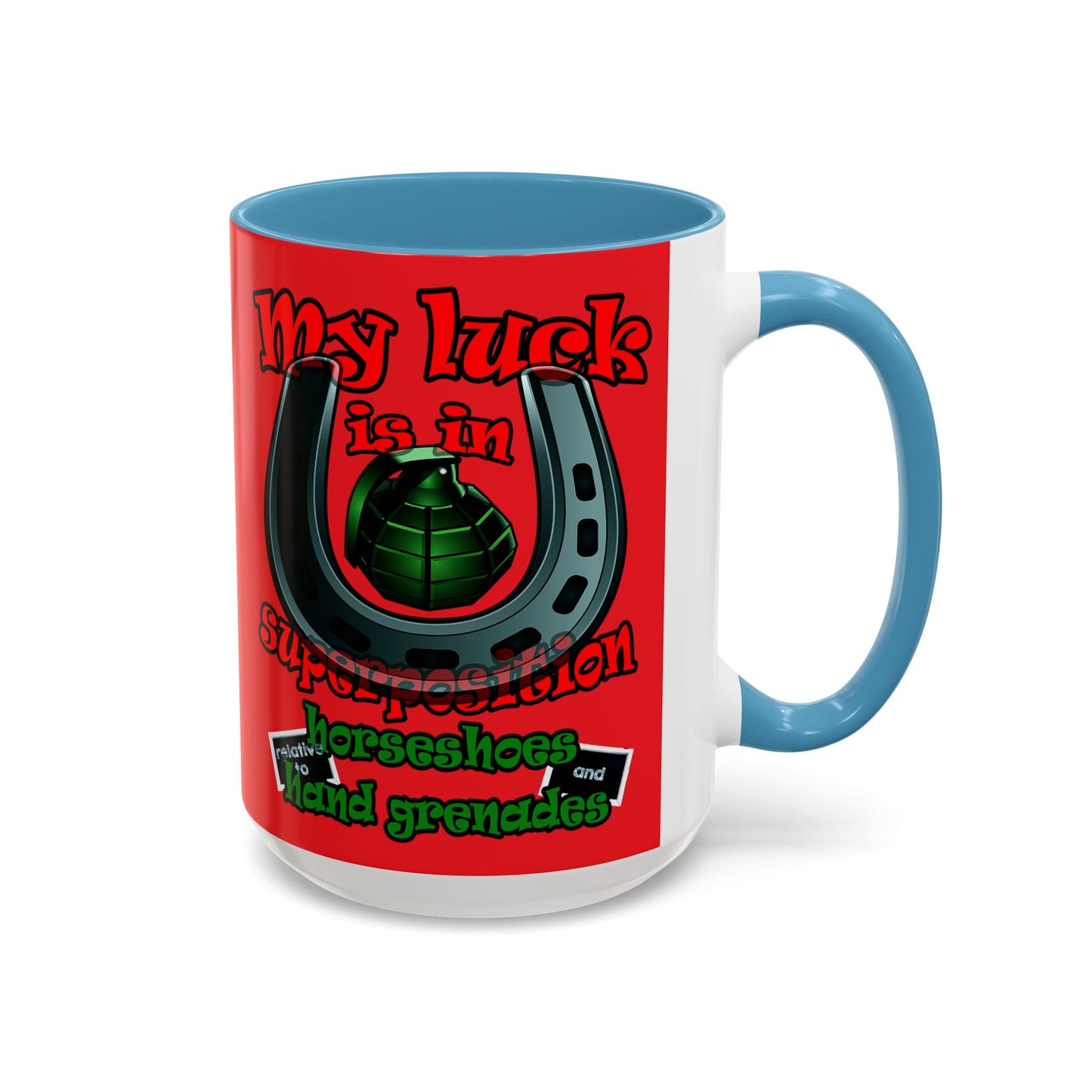 my luck - Accent Mug (red)