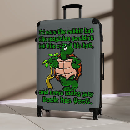 turtle race - Suitcase (dark grey)