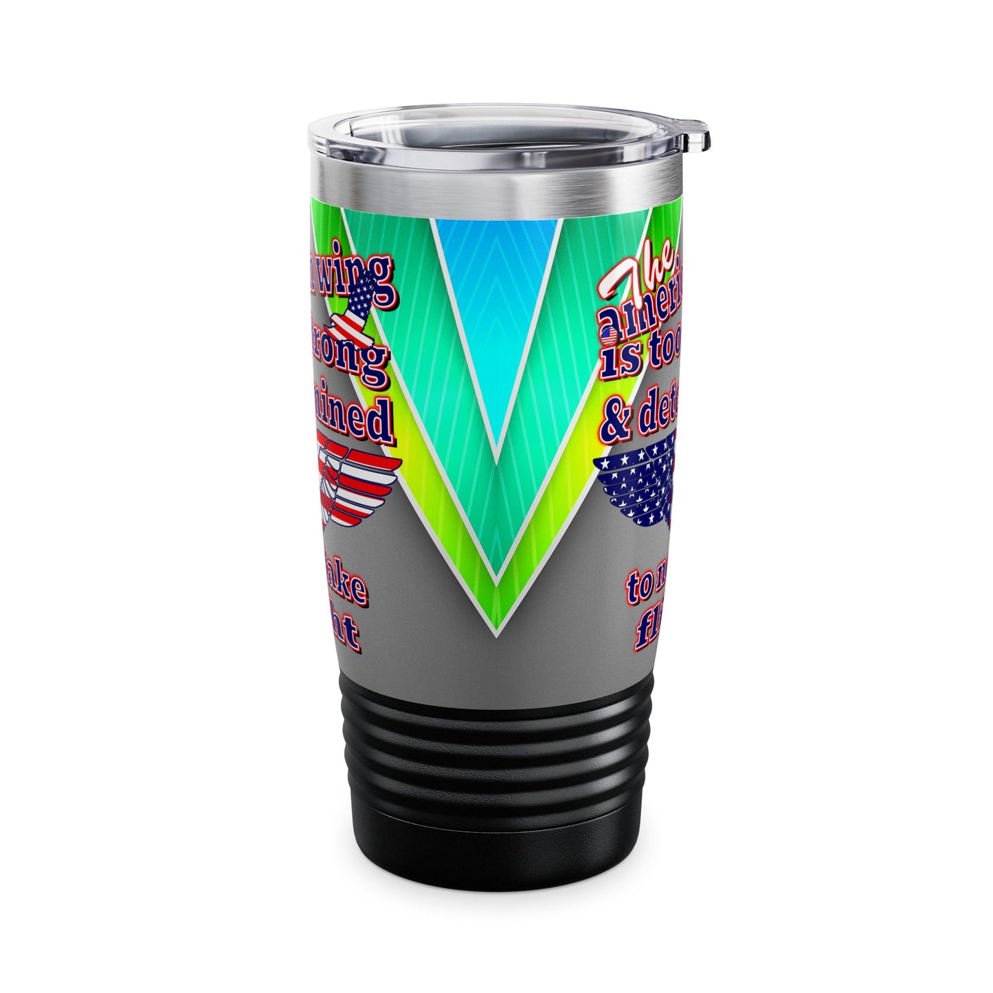 american wing - Ringneck Tumbler, 20oz (rainbow split)