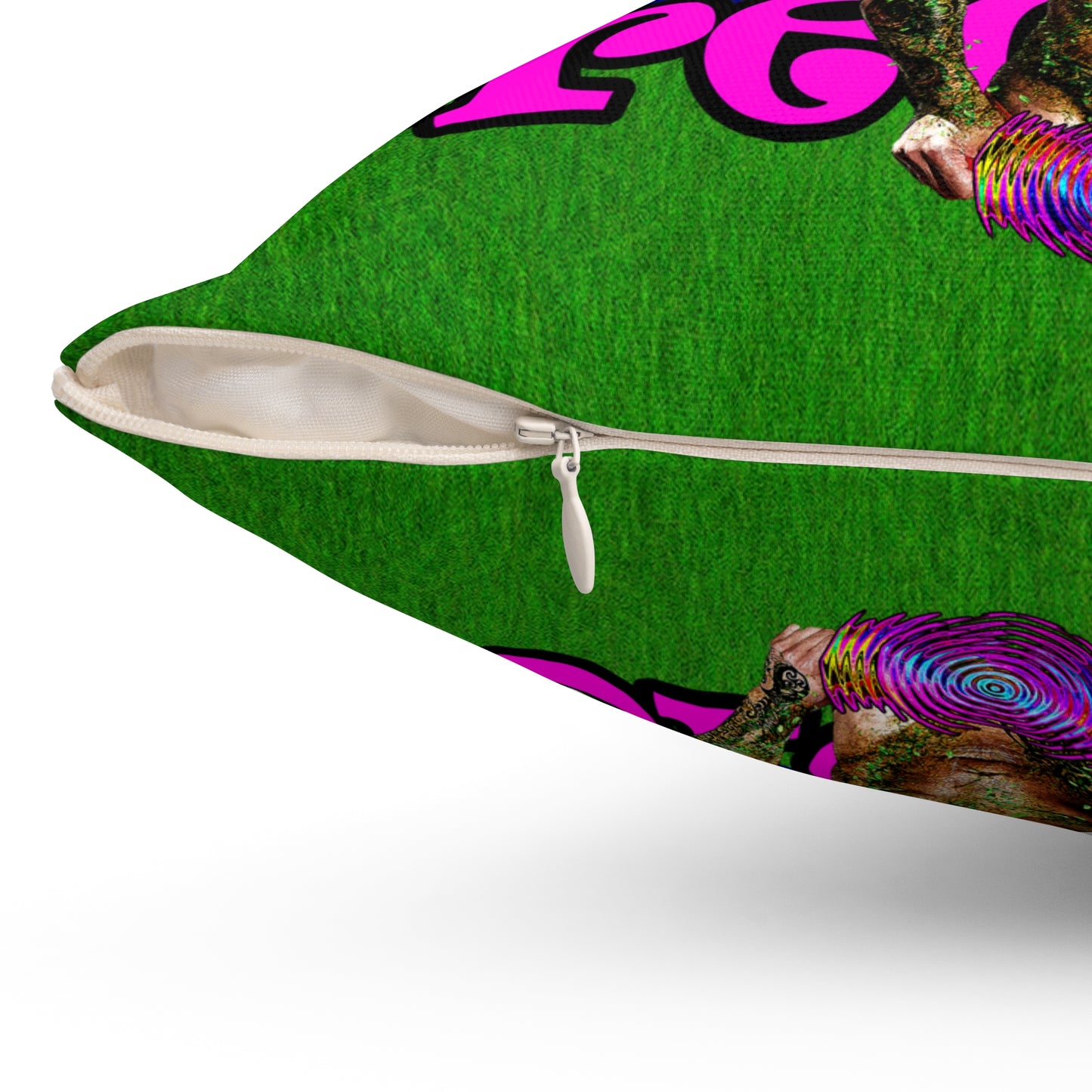 hoes b4 bros - Spun Polyester Square Pillow - ('snoops' background)