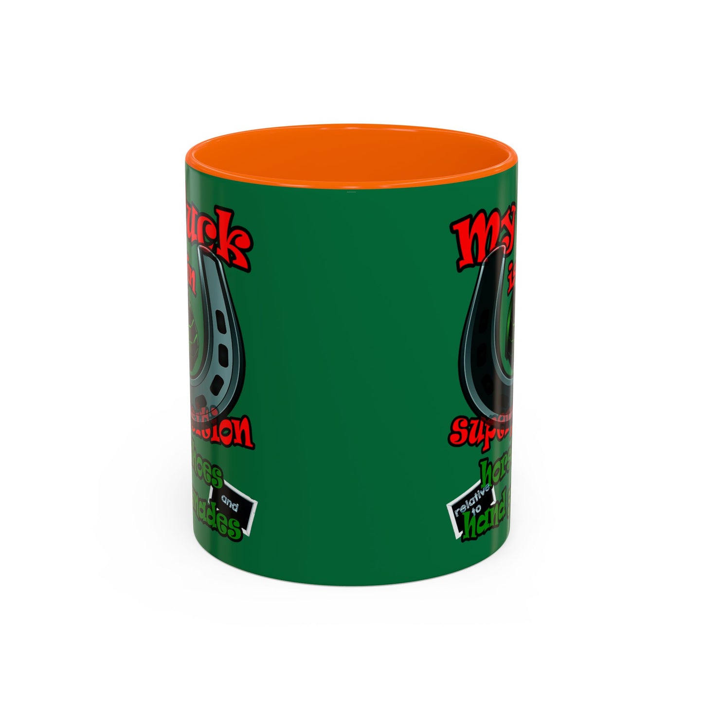 my luck - Accent Mug (dark green)
