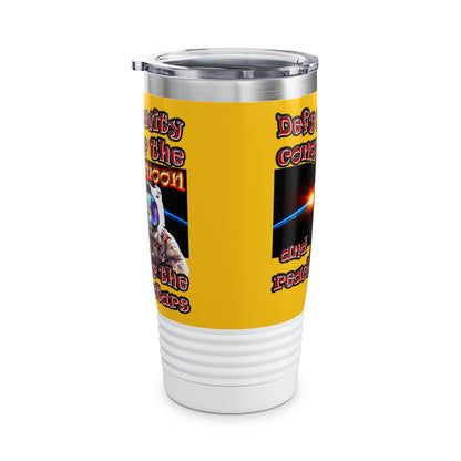 defy conquer reach - Ringneck Tumbler, 20oz (yellow)