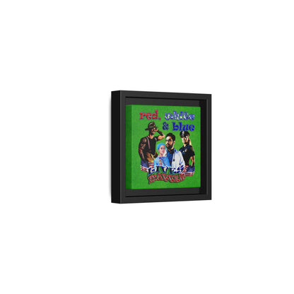 rw&b lives matter - framed canvas art (green turf)