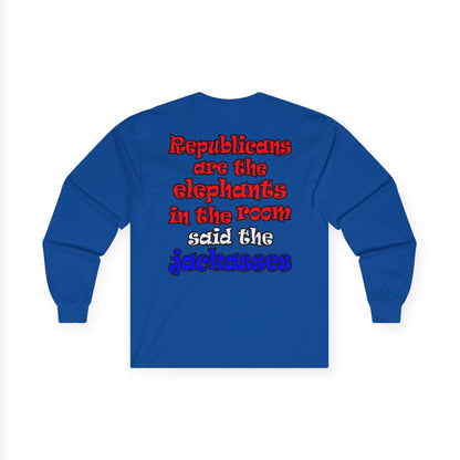 donkeys and elephants - Ultra Cotton Long Sleeve Tee