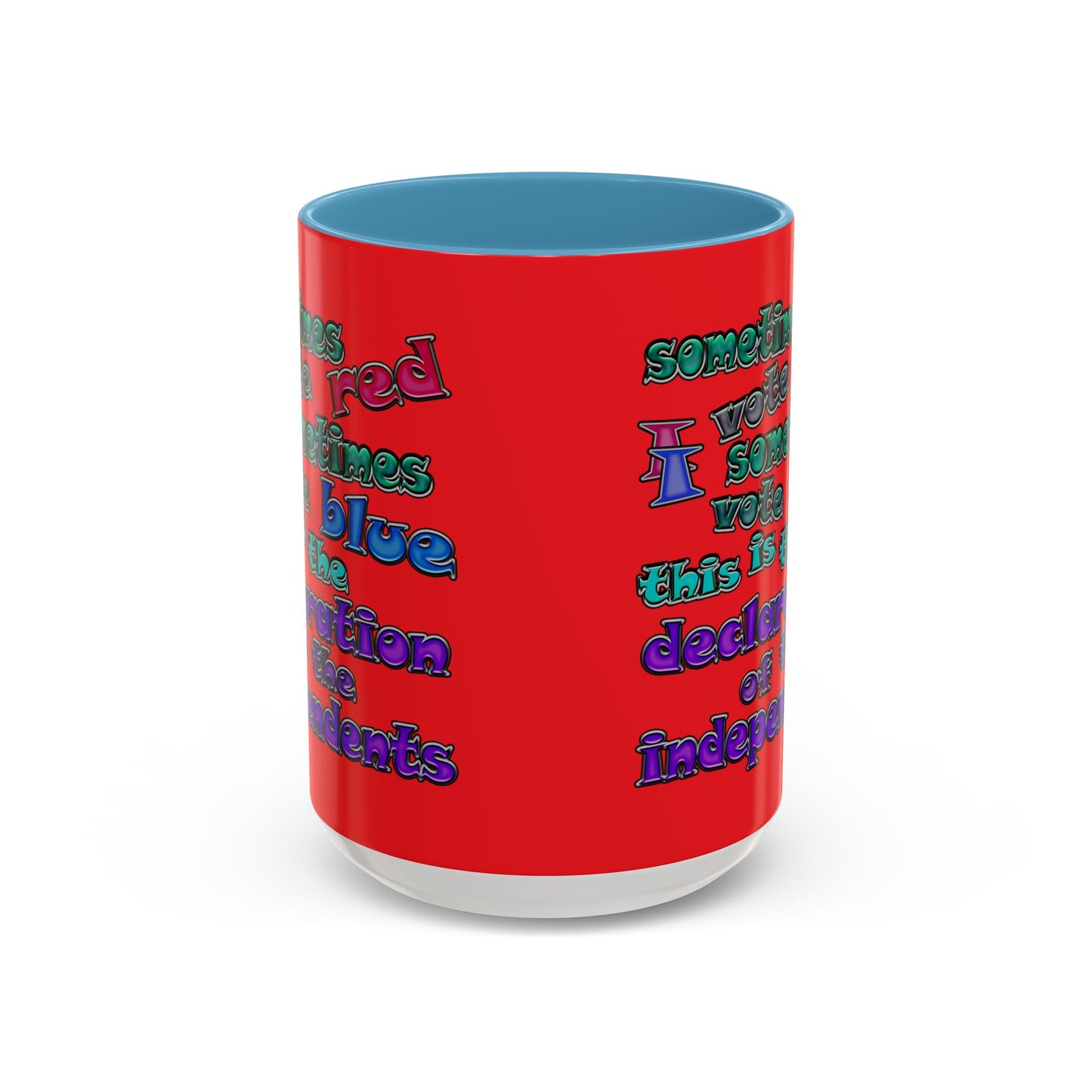 declaration of the independents - Accent Mug (red)