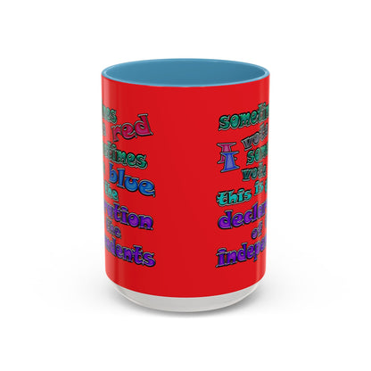 declaration of the independents - Accent Mug (red)